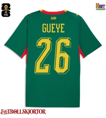 Senegal Pape Gueye #26 Bortatröja VM 2026 Kortärmad